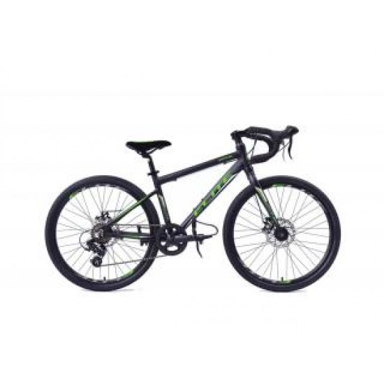 Elite GRAVEL 24 inch 7v Zwart/Groen
