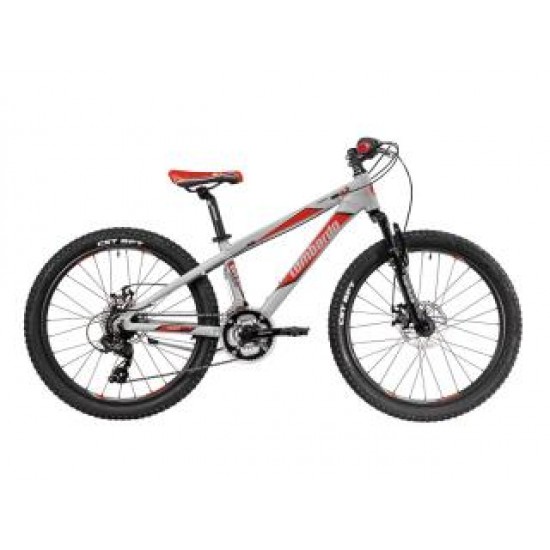 Lombardo Mozia 24 inch 21v DISC alu zilver/rood/zwart
