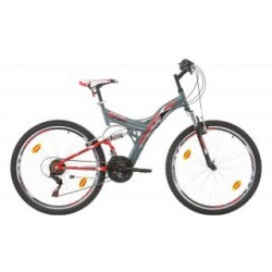 Marlin Tambora 26" Grey/Red F/S Shimano 18SP